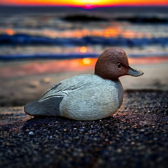 Redd Headed Drake BY J. Sanderson ‘86 Carving 4” - Picture 1 of 8